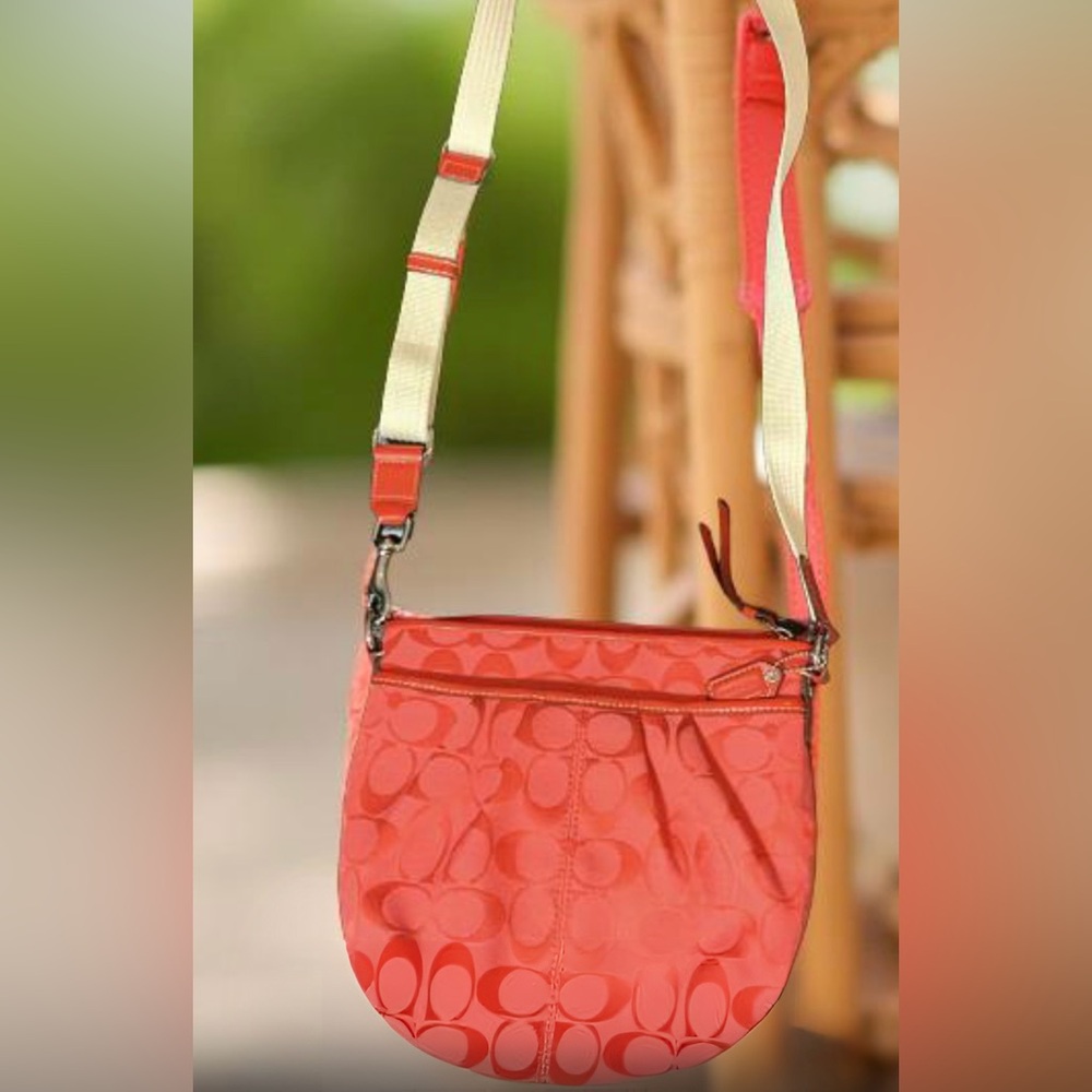 Red Coach Crossbody Purse